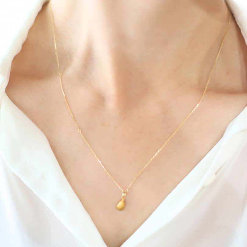 金乳歯Y字ネックレス（Standard）