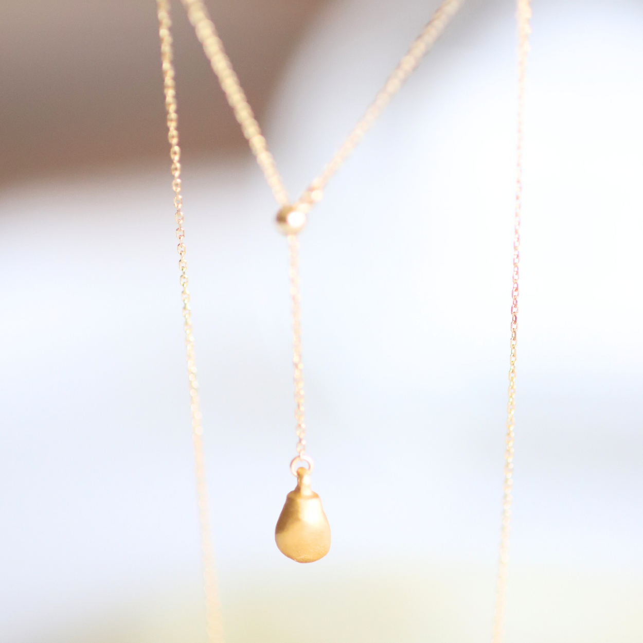 金乳歯Y字ネックレス（High）※金乳歯の素材費用は別途