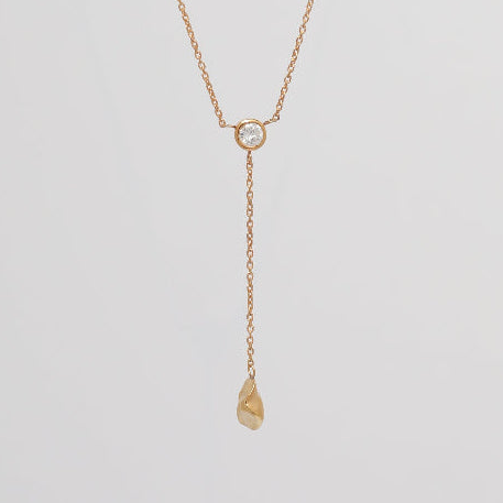 Lavaliere-diamond（K18YG-K18YG)